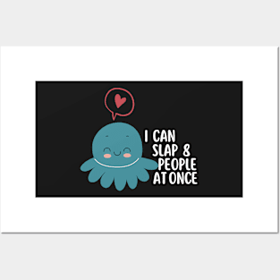 Funny Slapping Octopus Posters and Art